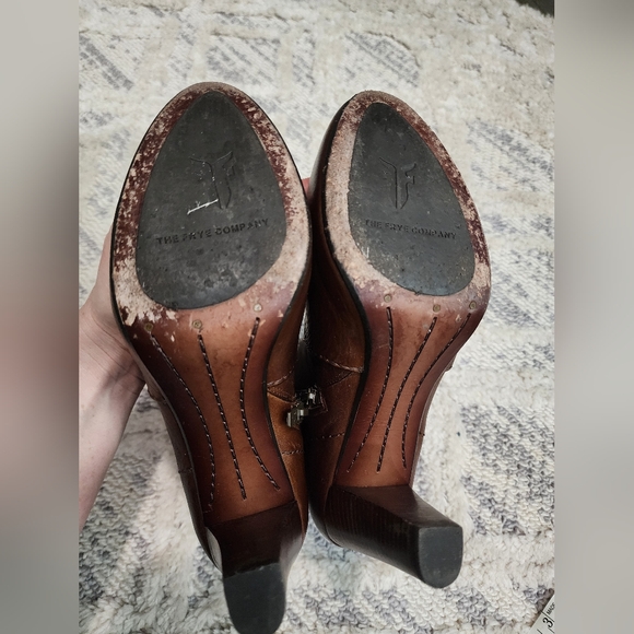 EUC Frye Marissa Ankle Boots - Cognac Leather - Picture 7 of 9